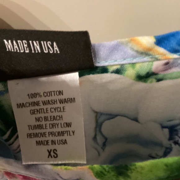 Retrolicious Pegasus Rainbow Print Dress Women’s Size XS Made in USA Pockets HTF - Picture 13 of 14